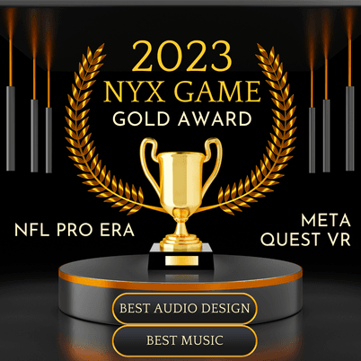 NYX Game Awards Gold Winner recognition for NFL PRO ERA