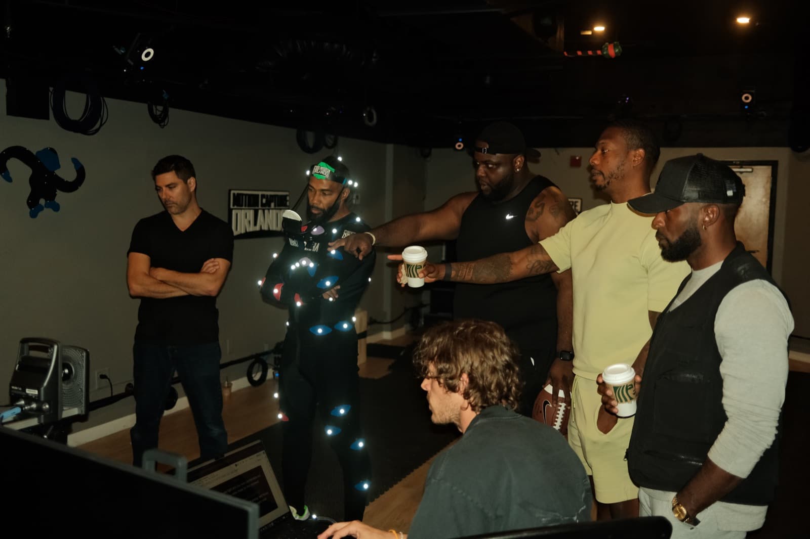 Caj Reynolds in an NFL PRO ERA motion-capture working session