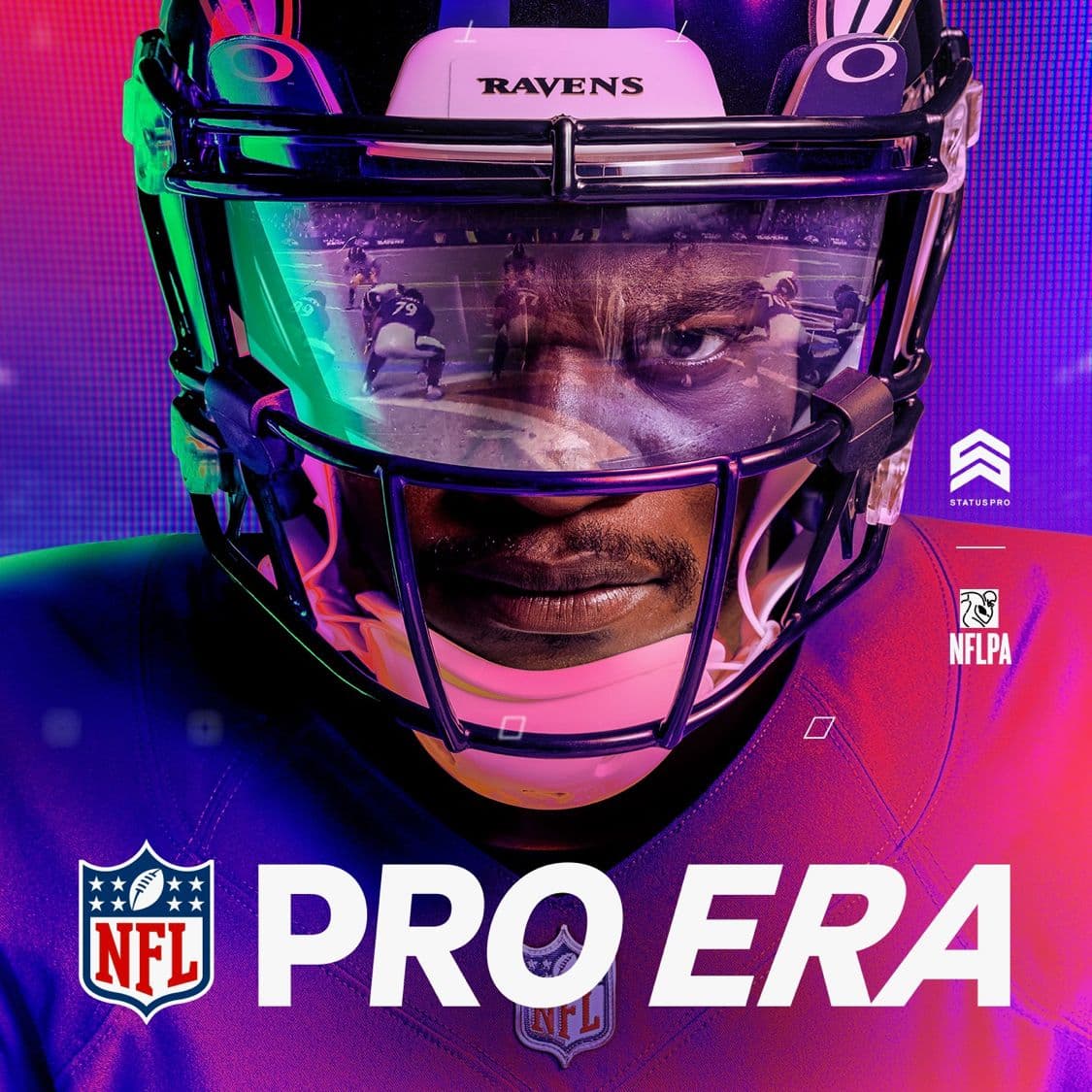 Official NFL PRO ERA cover artwork featuring Lamar Jackson